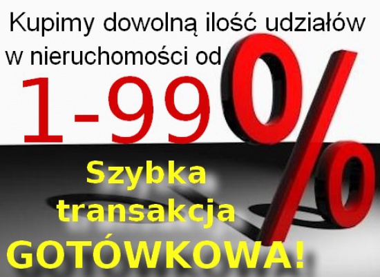 Kupujemy rudery, udziały spadkach, nieruchomościach